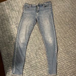 American Eagle Extra Long High Rise Super Stretch Skinny Jeans